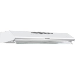 Hota traditionala Heinner HCH-490-WH, 2 motoare, Putere de absorbtie 304.5 m3/h, Lumina LED, 3 trepte de viteza, 90 cm, Alb