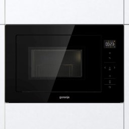 Cuptor cu microunde incorporabil Gorenje BM251SG2BG, capacitate 25l, 900W, 15 programe, control tactil, Sticla Neagra