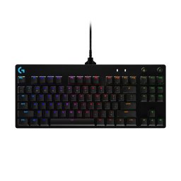 Tastatura mecanica gaming Logitech G Pro, Iluminare RGB, GX blue switch, Negru