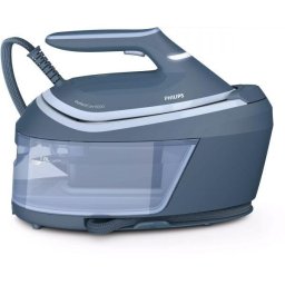 Statie de calcat cu abur Philips PerfectCare 6000 PSG6042/20, 2000~2400W, Presiune 8bar, Continuu 130g/min, Jet 550g, Talpa SteamGlide Advanced, Rez. detasabil 1.8l, Frt 1.6m, Cbl 1.65m, Fier 1.2kg, OptimalTEMP