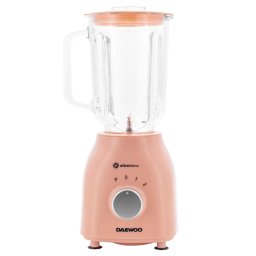 Blender Daewoo DB100, 500 W, bol gradat de sticla, capacitate bol 1.5l , functie PULSE, 2 trepte de viteza, 6 lame, zdrobire gheata, Crem
