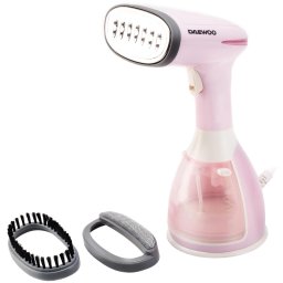 Aparat de calcat vertical cu abur Daewoo DGS1500PK, 1500 W, 280 ml, Abur 60 gr/min, Alb/Roz