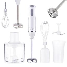 Blender chopper si mixer 3 in 1 din otel inoxidabil cu 2 vase gradate de 450 ml si 750 ml AD4620