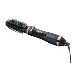 Perie rotativa cu aer cald HT80 Beurer, 1000W, 2 trepte de caldura, 2 capete, functie ionizare, Negru