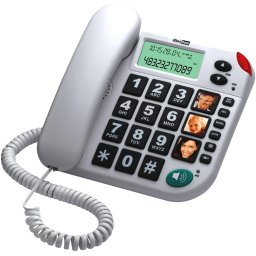 Telefon fix cu fir MaxCom KXT480, Alb