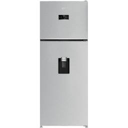 Frigider cu doua usi Beko B5RDNE504LDM, 477 l, HarvestFresh™, AeroFlow™, Everfresh+®, No Frost, Slim tank water dispenser, Display, Clasa E H 186,5 cm, Glossy Grey