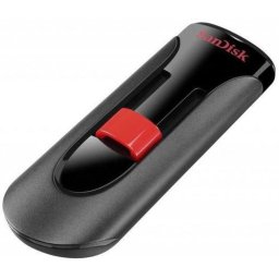 Stick USB SanDisk Cruzer Glide, 256GB, USB 2.0 (Negru/Rosu)