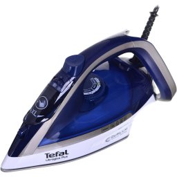 Fier de calcat Tefal Ultragliss Plus FV6812E0, 2800W, jet de abur 260 g/min, abur variabil 0-50 g/min, Alb/Albastru