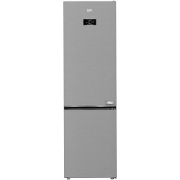 Combina frigorifica Beko B3RCNA404HXB, 355L, Clasa E, H 203 cm, Metal Look