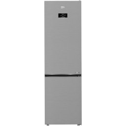 Combina frigorifica Beko B5RCNA405HXB, 355 l, No Frost, HarvestFresh, AeroFlow, Clasa D, 203,5 cm, Metal Look
