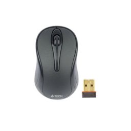 MOUSE wireless A4tech, PC sau NB, 2.4GHz, optic, 1000 dpi, butoane-scroll 3-1, Gri, "G3-280N-GG