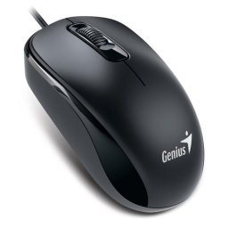 Mouse optic, cu fir, Genius DX-110, USB-C, 1200DPI, USB-C, optic, 1200 dpi, butoane/scroll 3/1, cablu 1.5m, negru