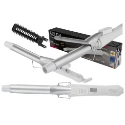 Ondulator Multistyler, Adler, Ad 2105, Strat Ceramic, Incalzire Rapida, Ptc, Lampa De Control Al Alimentarii, Cablu Rotativ, 19 Mm, Negru