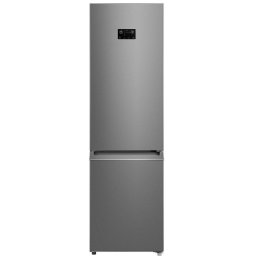 Combina frigorifica Toshiba, Clasa energetica E, volum net total 378 litri (256+122L), No frost, afisaj LED, control electronic al temperaturii, iluminare interior LED, culoare Silver