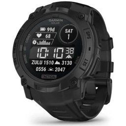 Ceas inteligent Garmin Instinct 3, Tactical, Solar, 50mm, curea neagra, Negru