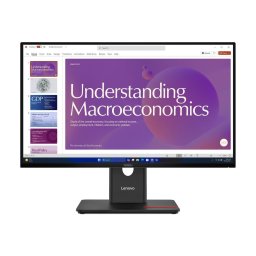 Monitor IPS LED, Lenovo ThinkVision 23.8" T24D-40, Full HD 1920x1080, 1 ms, 120 Hz, HDMI, DisplayPort, Boxe, Pivot, Negru