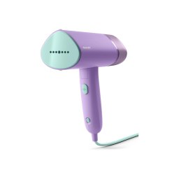 Aparat de calcat vertical cu aburi Philips STH3010/30 Seria 3000, 1000 W, pana la 20 g/min,Gata de utilizare in circa 30 sec, Sigur pe toate materialele care pot fi calcate, Rezervor de apa detasabil de 100 ml, Husa inclusa, Violet