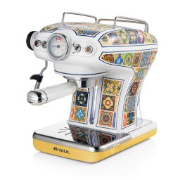 Espressor manual Ariete Vintage Positano 1389/1P, 850 W, Rezervor 0.9 l, 15 bari, Dizpozitiv de spumare, Multicolor