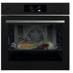 Cuptor Electric Incorporabil AEG MealAssist 8000 TP8SB731AT 70L SteamPro Conectivitate WI-FI Gatire Sous Vide Grill Afisaj Digital Control Touch Clasa A++ Negru Mat