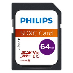 Card de memorie Philips 64GB SDXC Clasa 10 UHS-I U1