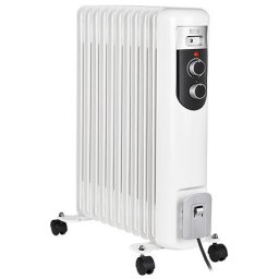 RADIATOR ULEI 11 ELEMENTI 2500W TSA8049, Alb, 11 Dimensiune elemenți,Termostat regabil,Control automat temperatură
