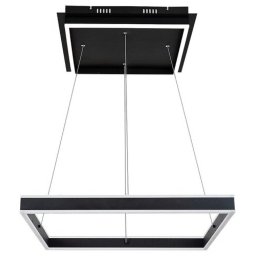 Pendul Quadro 3085, LED 60W, 4000K, negru mat