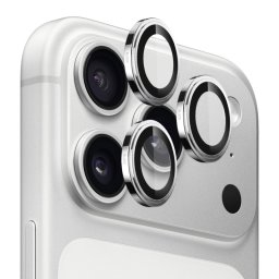 Folie de protectie Camera Spate Blueo Sapphire Crystal pentru Apple iPhone 18 Pro / 18 Pro Max, Sticla Securizata, Argintie
