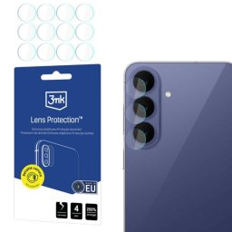 Folie de protectie Camera Spate 3MK Protection pentru Samsung Galaxy S26 FE S741, Sticla Securizata, Set 4 bucati, Transparenta