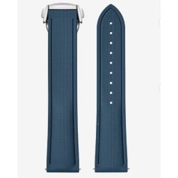 Curea cauciuc FKM Premium albastru navy, pentru OMEGA, telescop QR 20mm