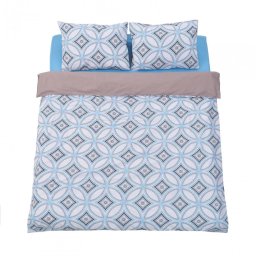 Lenjerie de Pat Dubla Heinner HR-DBL132-PRT | 4 piese, 132TC, Porto