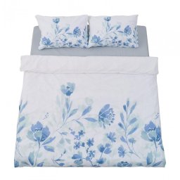 Lenjerie de pat dubla Heinner HR-DBL132-MST | 4 piese, 132TC, Mist