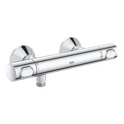Baterie de Dus Grohe cu Termostat Precision Flow Cartus Ceramic Montare pe Perete Anti-Oparire Crom