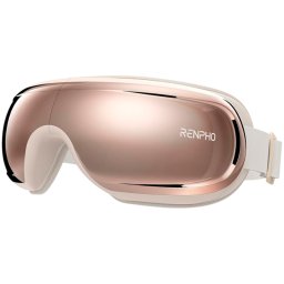 Aparat de masaj pentru ochi RENPHO EYERIS 3 ROSÉ PEU-R-G010V-RS, 3 moduri, Incalzire, Comanda vocala, Bluetooth, Aur roz