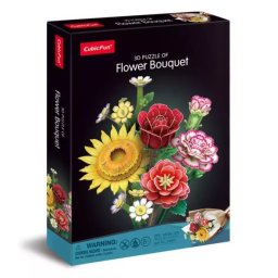 Puzzle 3D - Buchet mixt de flori