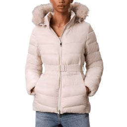 CALVIN KLEIN Geacă Shine Lwed Mid Puffer LV044H504G 67U chalk