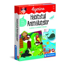 Joc educativ Agerino Habitatele Animalelor, bilingv, 3+ ani