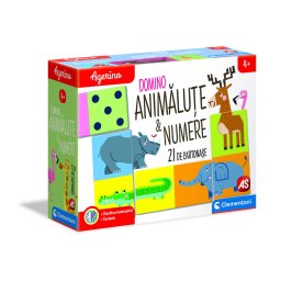Joc educativ Agerino Domino cu animalute si numere, 4+ ani