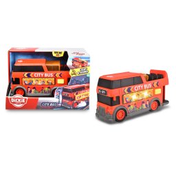 Autobuz urban Dickie de jucarie 15 cm cu lumini si sunete