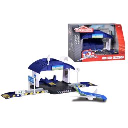 Set de joaca Majorette Creatix aeroport cu hangar si avion, 3 ani+