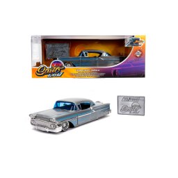 Macheta metalica Chevy Impala Hard Top 1958, scara 1:24, editie aniversara