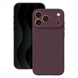 Husa pentru iPhone 17 Pro Max/iPhone 18 Pro Max compatibil MagSafe TPU Dark Cherry, TFO Simple Color Mag