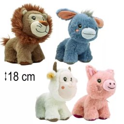 Animale de pluș în picioare, 18 cm, 4 modele