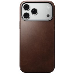 Husa Nomad Traditional Leather Case, rustic brown (Horween) - iPhone 18 Pro Max/17 Pro Max