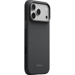 Husa Pitaka Summa Case, Black/Grey Twill - iPhone 18/17 Pro Max