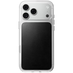 Husa Nomad Clear Leather Case, black (Horween) - iPhone 18 Pro Max/17 Pro Max