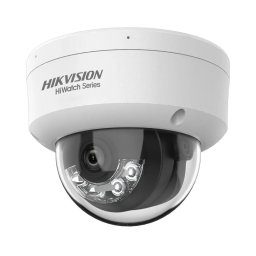 Camera supraveghere IP Dome HiWatch 4MP, Dual Light IR 20m si lumina alba 20m, microfon, PoE, lentila 2.8mm, HWI-D140HA-LUC