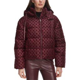 GUESS Geacă New Daisy Crop Logo Puffer W6BL56W4195 g596 red noir