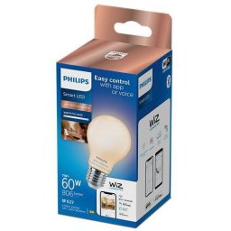 Bec LED inteligent Philips, Wi-Fi, Bluetooth, E27, 7W (60W)