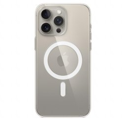 Husa telefon APPLE iPhone 15 Pro Max Clear Case cu MagSafe - Transparent