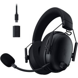 Casti wireless Razer Blackshark V3, microfon unidirectional, THX Spatial audio, izolare fonica activa, sistem sunet 7.1, frecventa 20 - 28000, autonomie 70 ore, negru